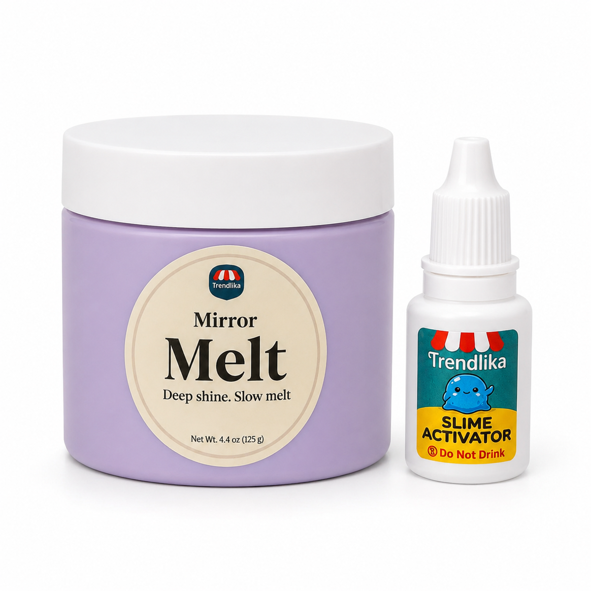 Mirror Melt – Ultra  Premium Thick & Glossy Slime (High-Shine & Deep Clicks)